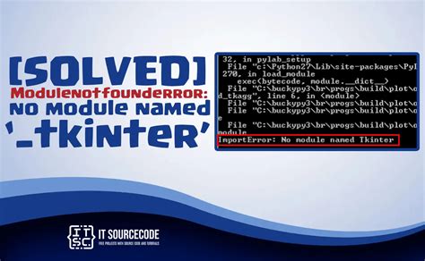 Fixing 'ModuleNotFoundError: No Module Named '_tkinter' Code Error